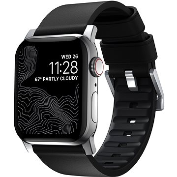 E-shop Nomad Active Strap Pro Black Silver Apple Watch 44 mm / 42 mm