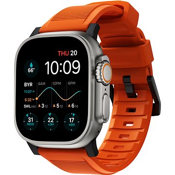 E-shop Nomad Rugged Strap Orange/Black Apple Watch 42/44/45/Ultra 49mm