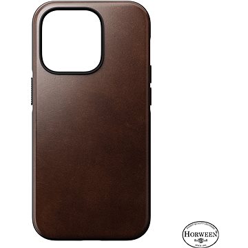 E-shop Nomad Modern Leather MagSafe Case Brown für iPhone 14 Pro