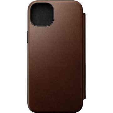 Nomad Modern Leather Folio Brown iPhone 15 Plus