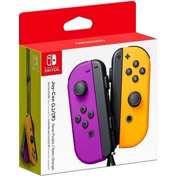 E-shop Nintendo Switch Joy-Con Controller Neon Purple / Neon Orange