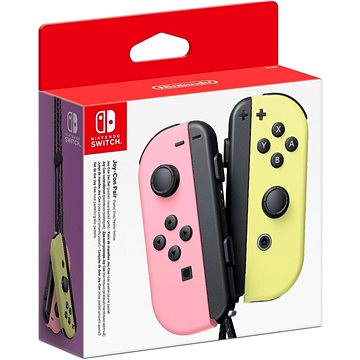 E-shop Nintendo Switch Joy-Con Controller Pastel Pink/Yellow