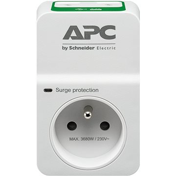 APC Základní ochrana proti přepětí SurgeArrest 1 výstup 230V, 2 nabíjecí porty USB, Francie