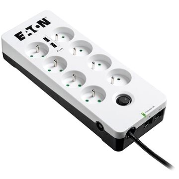 E-shop EATON Protection Box 8 USB Tel @ FR, 8 Ausgänge, Belastung 10A, Tel., 2x USB-Anschluss