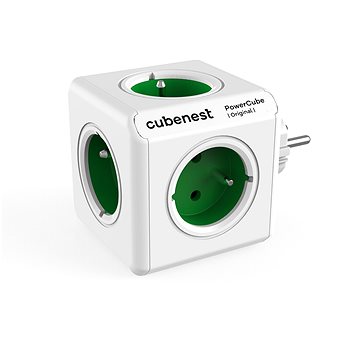 E-shop Cubenest Powercube Original, 5x Steckdosen, weiß/grün