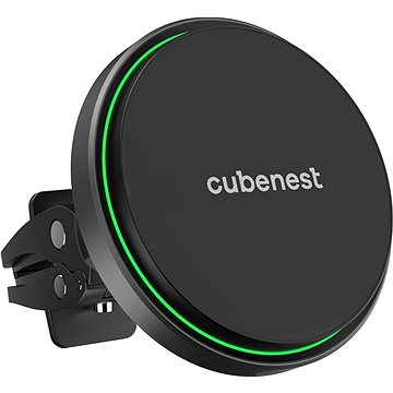 PowerCube CubeNest S1C0 bezdrátová magnetická nabíječka a držák do auta s podporou uchycení MagSafe