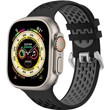 E-shop Cubenest Silicone Sport Band BLACK with Grey (42-49mm)