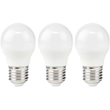 E-shop Nedis LED žárovka, E27, G45, 4,9 W, 470 lm, 2700 K, 3 kusy