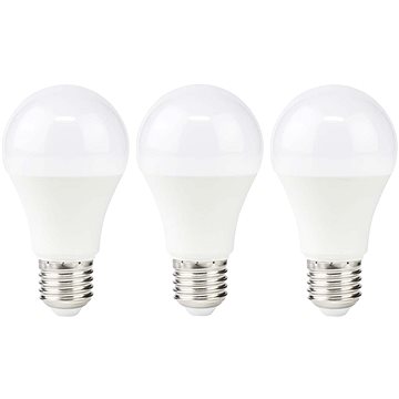 E-shop Nedis LED žárovka, E27, A60, 8 W, 806 lm, 2700 K, 3 kusy