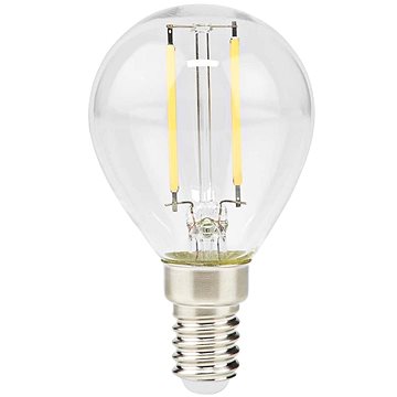 E-shop Nedis LED žárovka, E14, G45, 2 W, 250 lm, 2700 K, retro