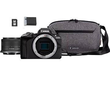 E-shop Canon EOS R50 schwarz + RF-S 18-45 IS STM TRAVEL KIT