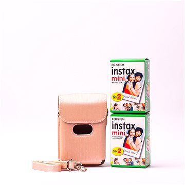 Fujifilm Instax mini link case pink bundle