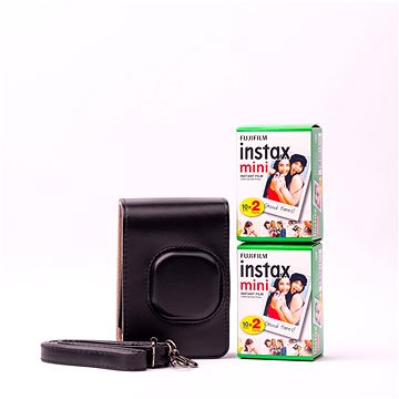 Fujifilm instax mini Liplay case black bundle