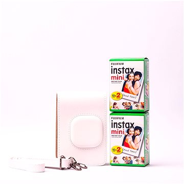 Fujifilm instax mini Liplay case white bundle