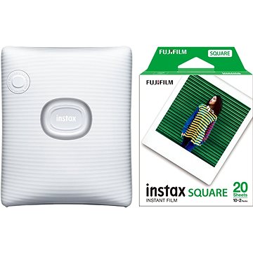 E-shop Fujifilm instax SQ Link White + Fujifilm Instax Square Film 20 Stk. Fotos