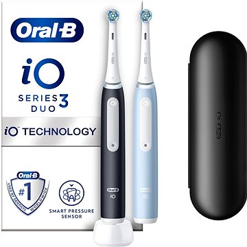E-shop Oral-B iO 3 Duo Black & Blue elektrische Zahnbürste