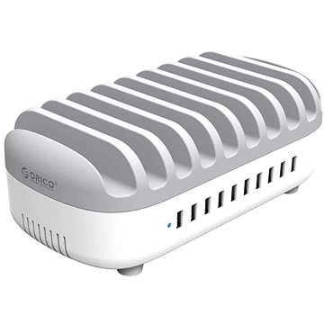 E-shop ORICO 120W 10 Port USB Smart Desktop Charging Station