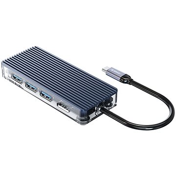 Orico USB-C Hub 6 in 1 Transparent, SD/TF reader