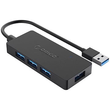 Orico USB-A Hub 4xUSB 3.0 + microUSB input White