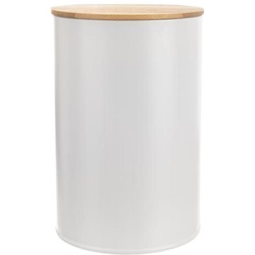 E-shop ORION WHITELINE Dose aus Blech/Bambus - 11 cm Durchmesser