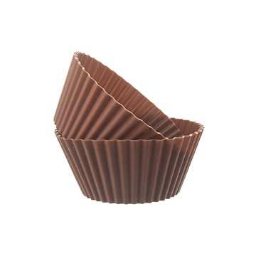 E-shop Orion Silikonform für Cupcakes und Muffins - 6 Stück - braun