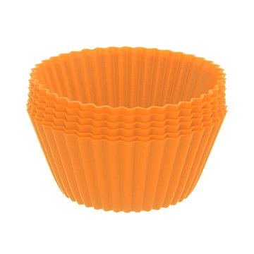 E-shop Orion Silikon Cupcake/Muffin-Form - 12 Stück - orange