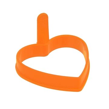 E-shop Orion Pfannkuchenform aus Silikon - Herzform - orange