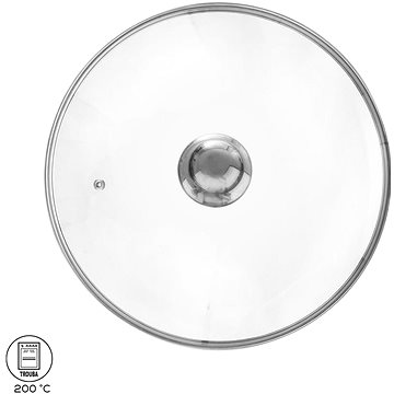 E-shop Glasdeckel mit Edelstahlgriff O 28 cm