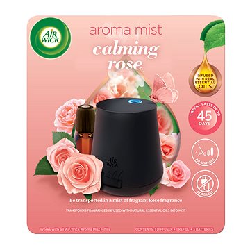 AIR WICK Aroma difuzér, černý + Náplň - Svůdná vůně růže