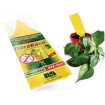 FLORABAND - Lepiace šípky na ochranu kvetín pred škodcami, 5 ks, 4,7× 14,8 cm