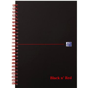 E-shop OXFORD Black n' Red Notebook A5 - 70 Blatt - liniert