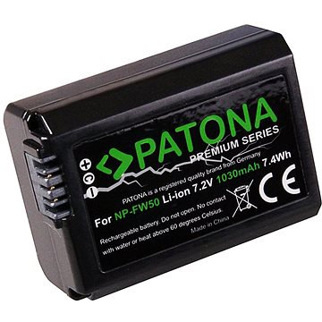 E-shop PATONA für Sony NP-FW50 1030mAh Li-Ion PREMIUM