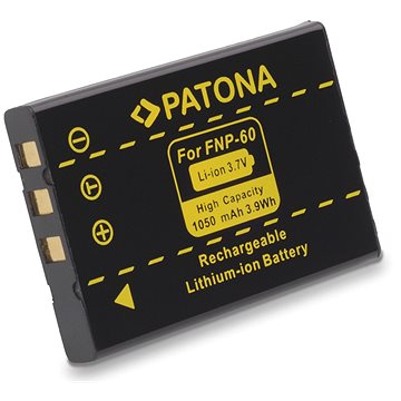 E-shop PATONA für Fuji NP-60 1050mAh Li-Ion
