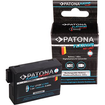 E-shop PATONA für Canon LP-E8 / LP-E8 + 1300 mAh Li-Ion Platinum