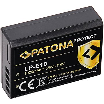 E-shop PATONA für Canon LP-E10 1020mAh Li-Ion Protect