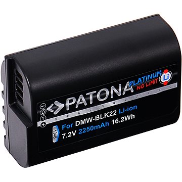 E-shop PATONA für Panasonic DMW-BLK22 2250mAh Li-Ion Platinum DC-S5