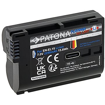 E-shop PATONA Akku für Nikon EN-EL15C 2400mAh Li-Ion Platinum mit USB-C Ladefunktion
