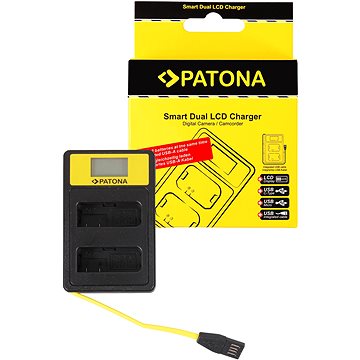 E-shop PATONA für Dual Nikon EN-EL14 mit LCD - USB