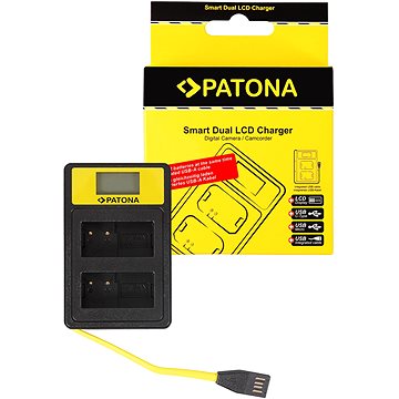 PATONA pro Dual Panasonic DMW-BLC12 E s LCD,USB