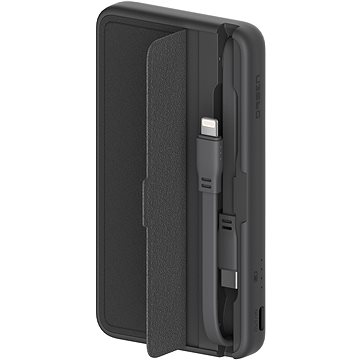 Eloop E57 10000mAh with Lightning and USB-C Cables Black