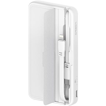 Eloop E57 10000mAh with Lightning and USB-C Cables White
