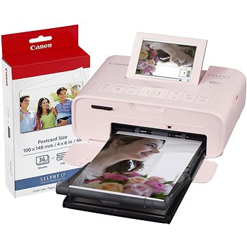 Canon SELPHY CP1300 růžová + papíry KP-36 (2236C012)