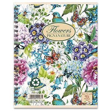 E-shop PIGNA Nature Flowers A4 Ringbuch, liniert, Motiv-Mix