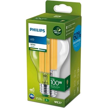 Philips LED 7,3-100W, E27, 3000K, A
