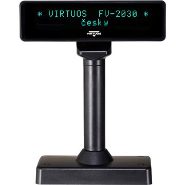 E-shop Virtuos VFD FV-2030B Schwarz, RS-232