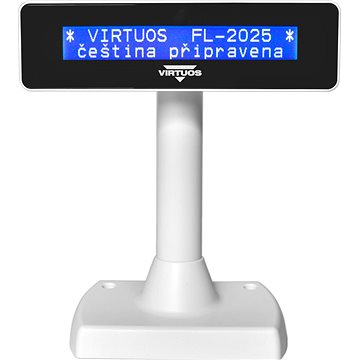 E-shop Virtuos LCD FL-2025MB 2x20 - weiß