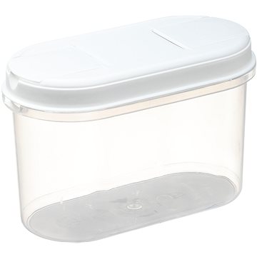 E-shop Plast Team Lebensmittelbehälter 1,2 l, 18,7 × 9,5 × 12,3 cm Margerit weiß