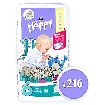BELLA Baby Happy Junior Extra vel. 6 (216 ks)