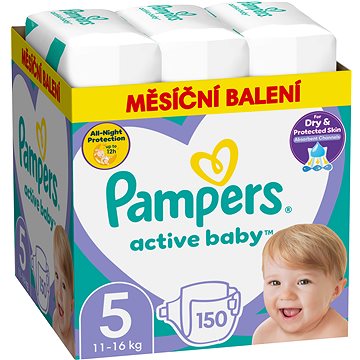 PAMPERS Active Baby vel. 5 (150 ks)