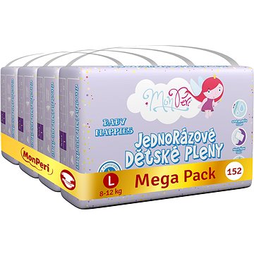 MonPeri Klasik Mega Pack vel. L (152 ks)
